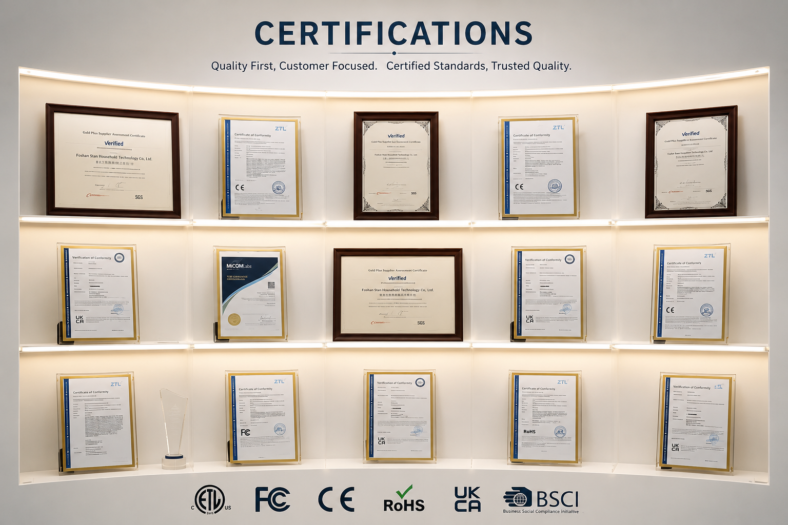LED lighting certification projects