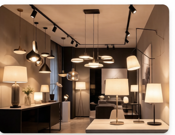 Customer discussing lighting product requirements