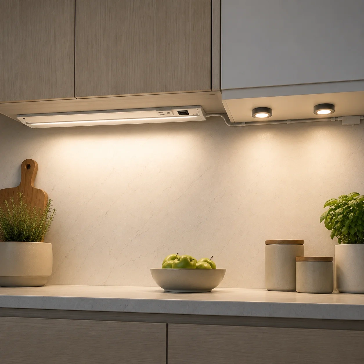 Interior cabinet and shelf lighting application