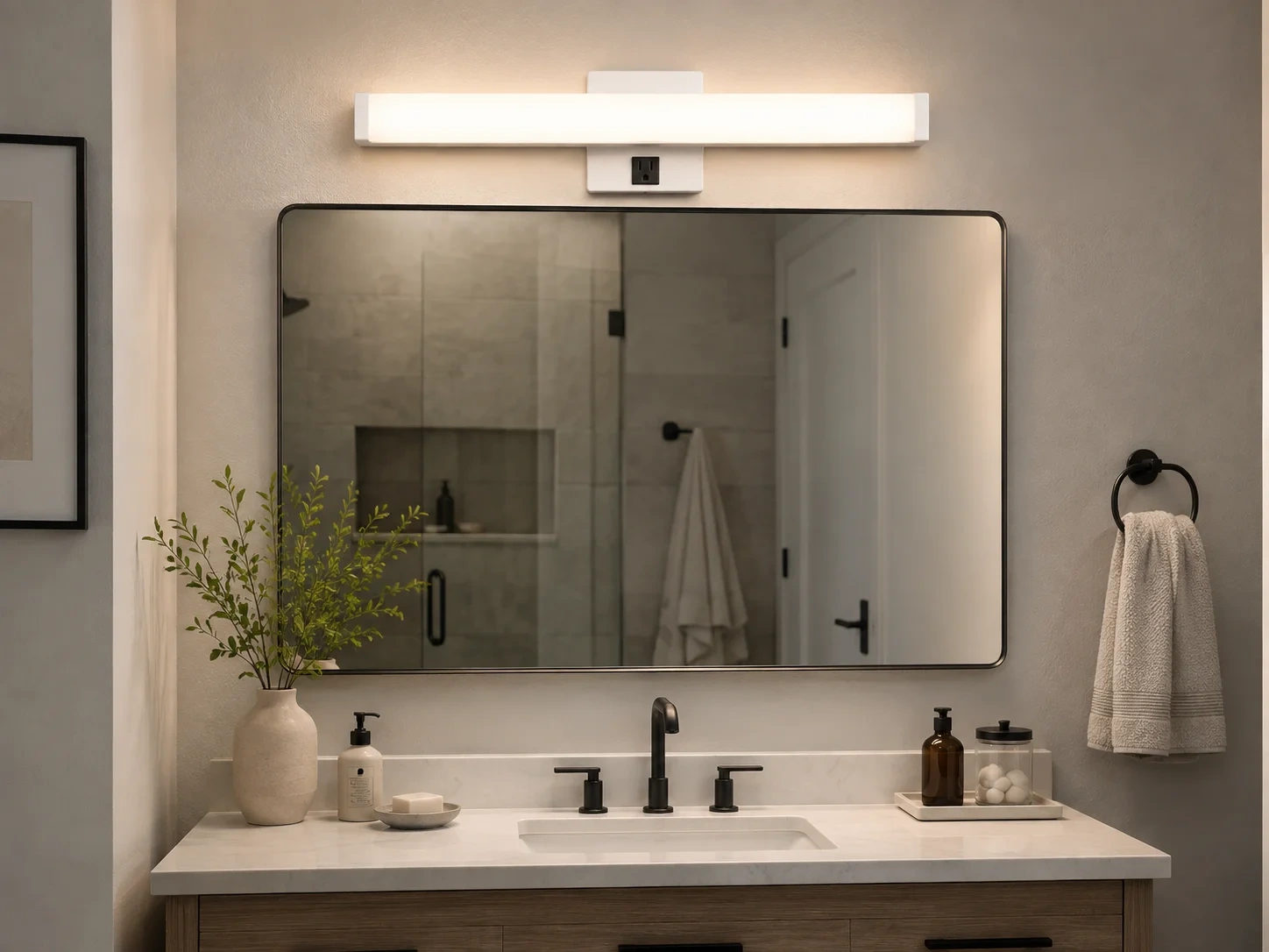 Model [Model Number] Vanity Light with Outlet