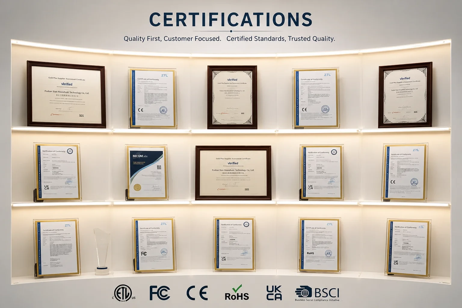 Smart lighting testing and compliance laboratory