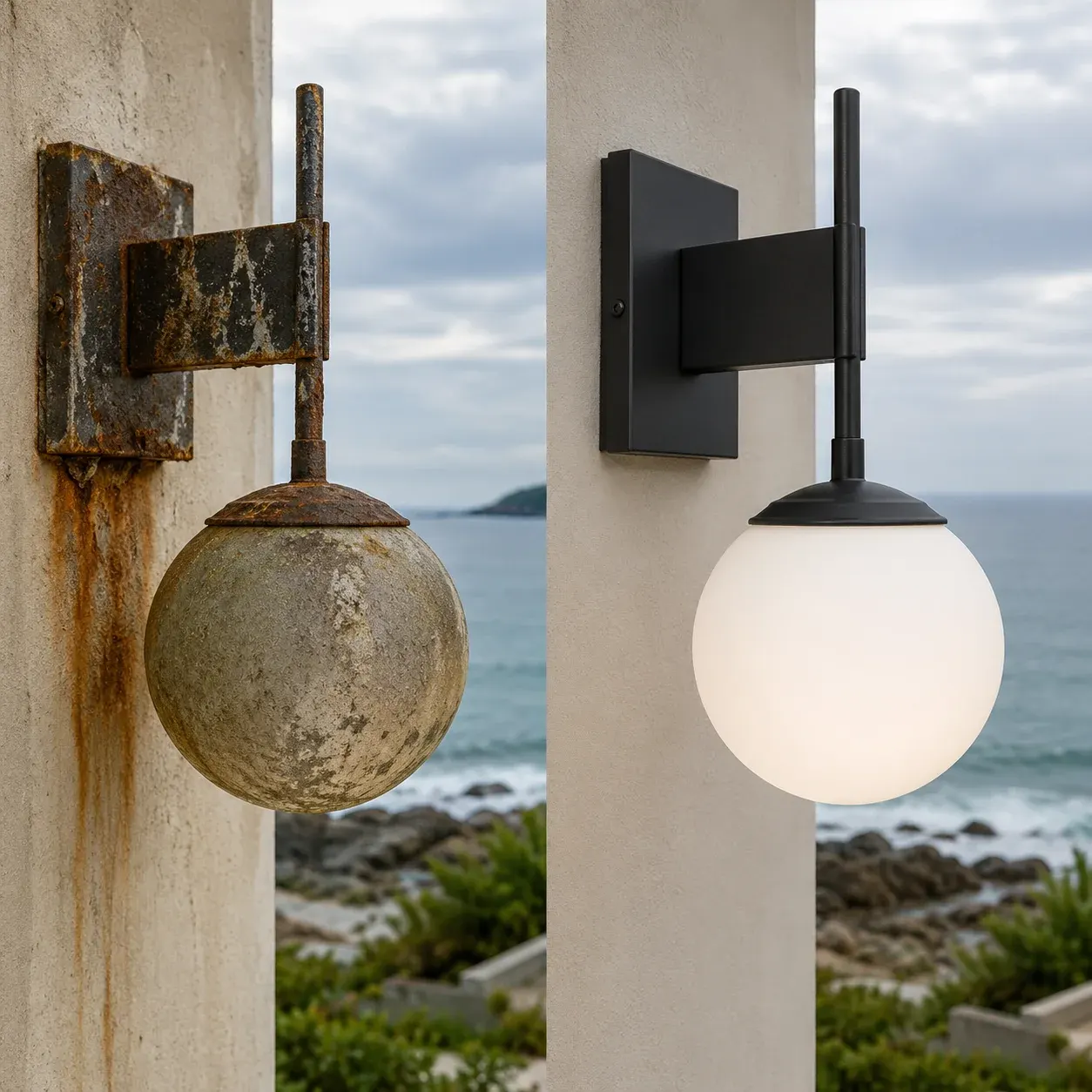 Corrosion resistance testing on lighting housing