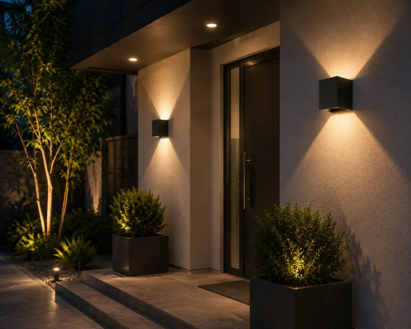 Building entrance lighting application