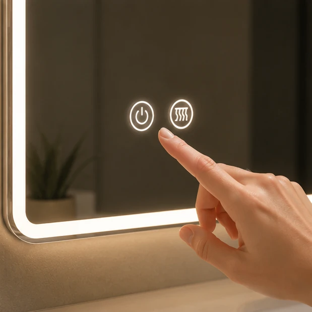 bathroom mirror fogged up after hot shower