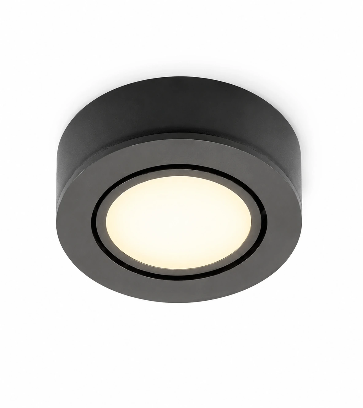 Linkable LED puck light for display shelves