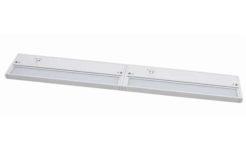Linking cord connecting two under cabinet fixtures