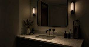 Comparison of countertop illumination levels