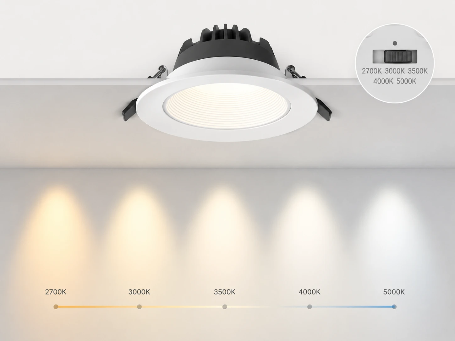 Selectable CCT LED Downlight Concept